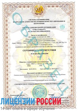 Образец сертификата соответствия Полевской Сертификат OHSAS 18001